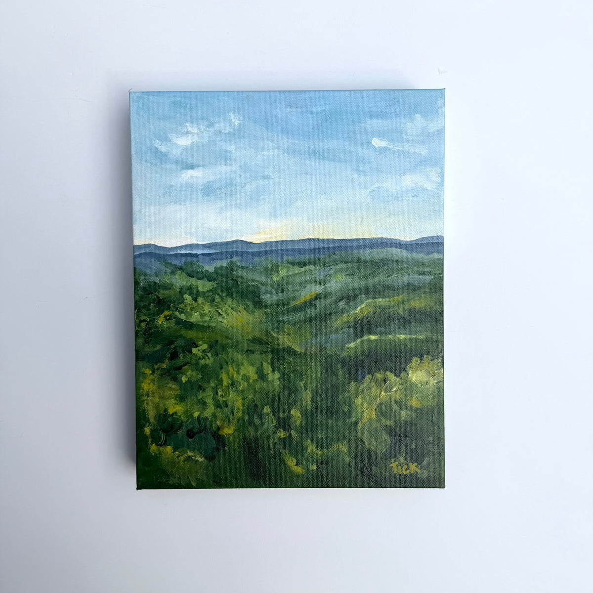 Italian Winery at Dusk, Original 11x14