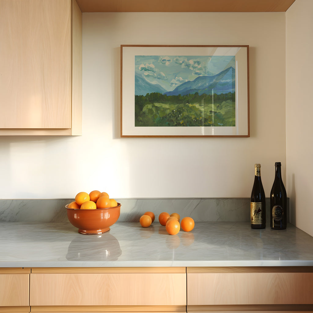 Glacier Mountain Range Print