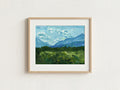 Glacier Mountain Range Print