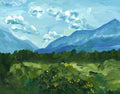 Glacier Mountain Range Print