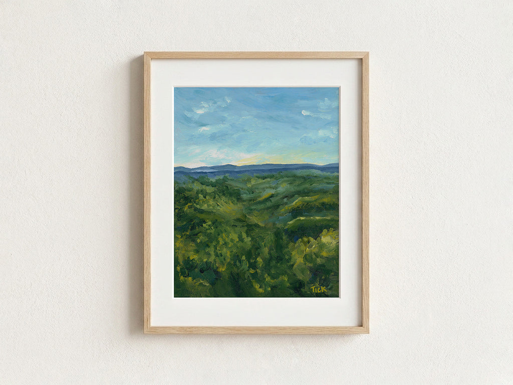 Italian Winery at Dusk Print