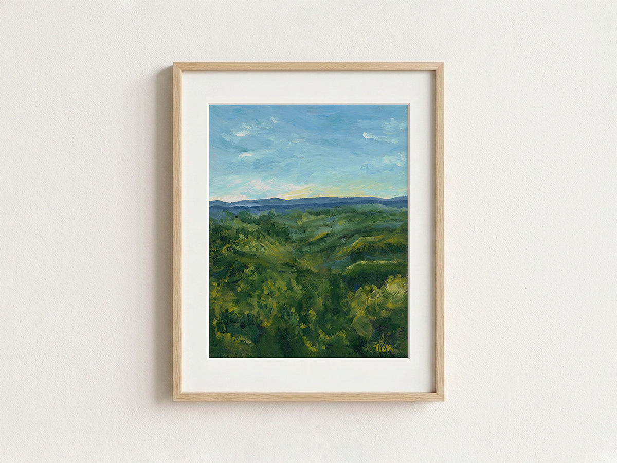 Italian Winery at Dusk Print