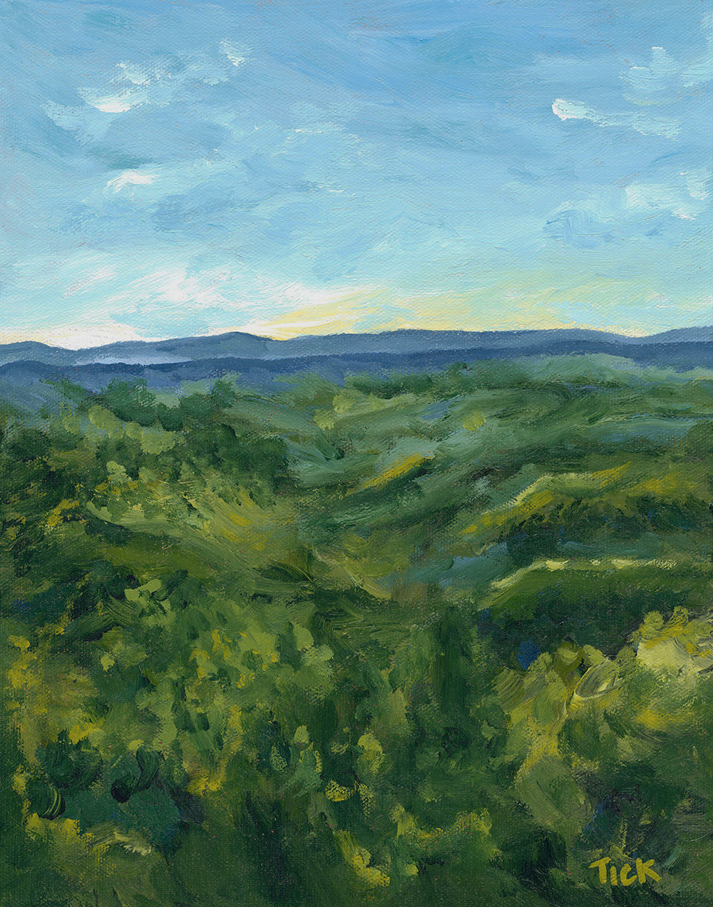 Italian Winery at Dusk Print
