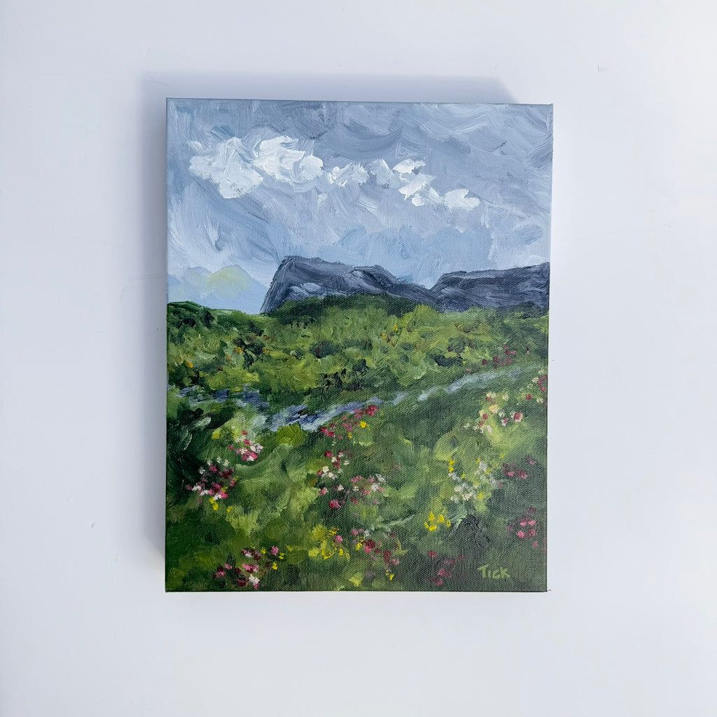 Flowers in the Field, Original 11x14