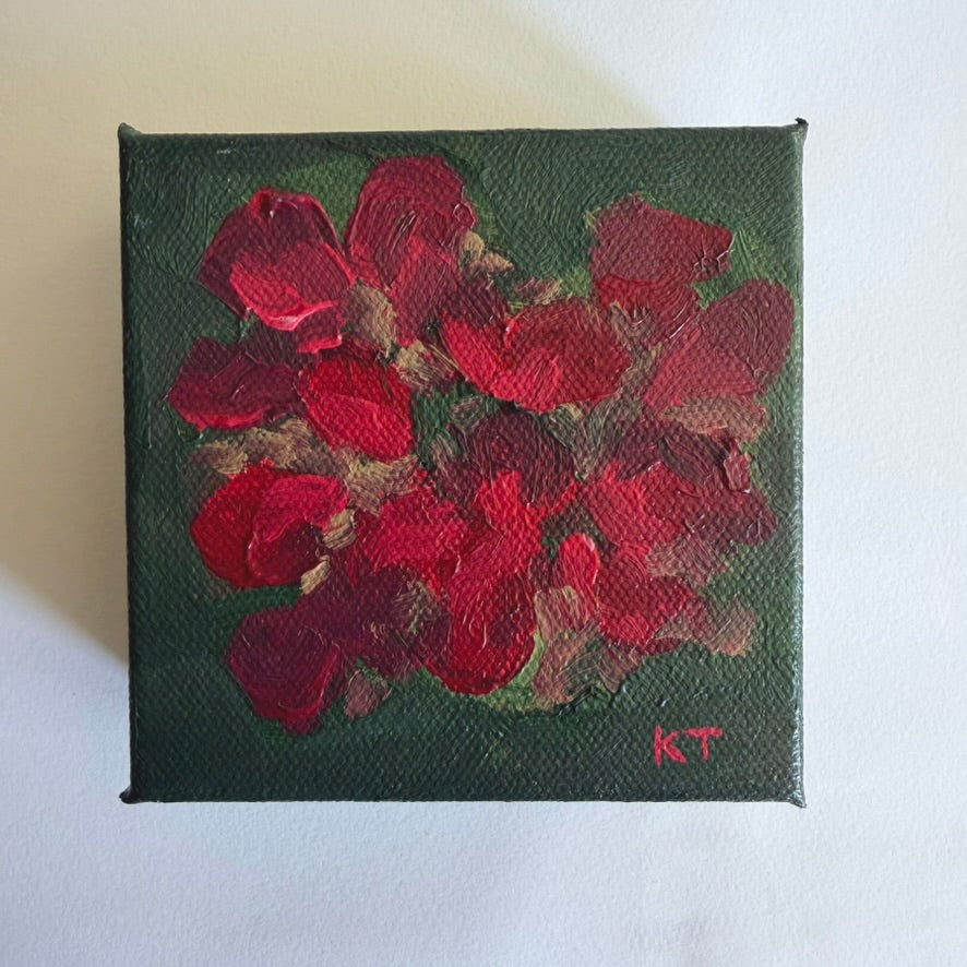 Floral Study No. 4, Original 4x4