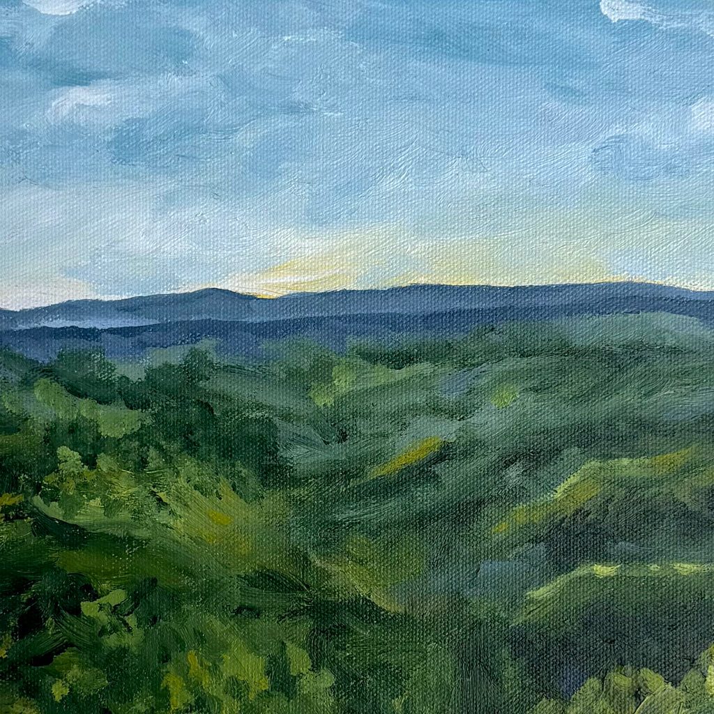 Italian Winery at Dusk, Original 11x14