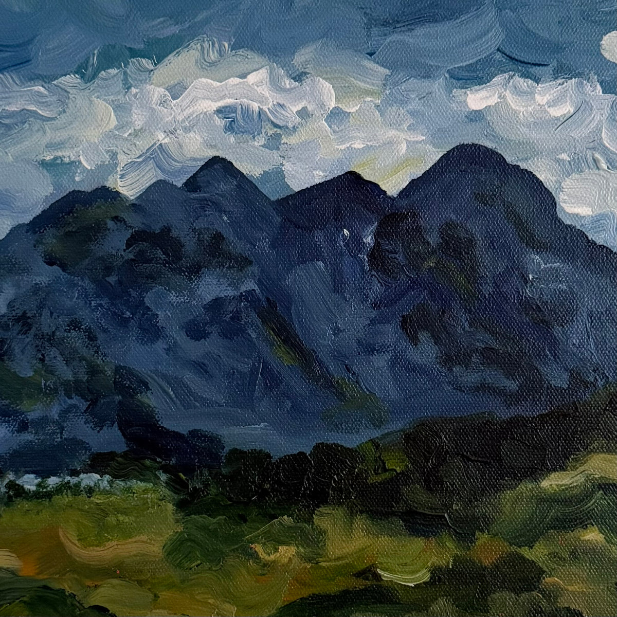 Looming Mountains, Original 11x14